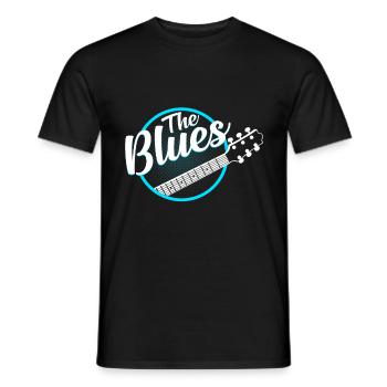Le blues - T-shirt homme - noir - Devant - AI Model Male 178 light (178cm)