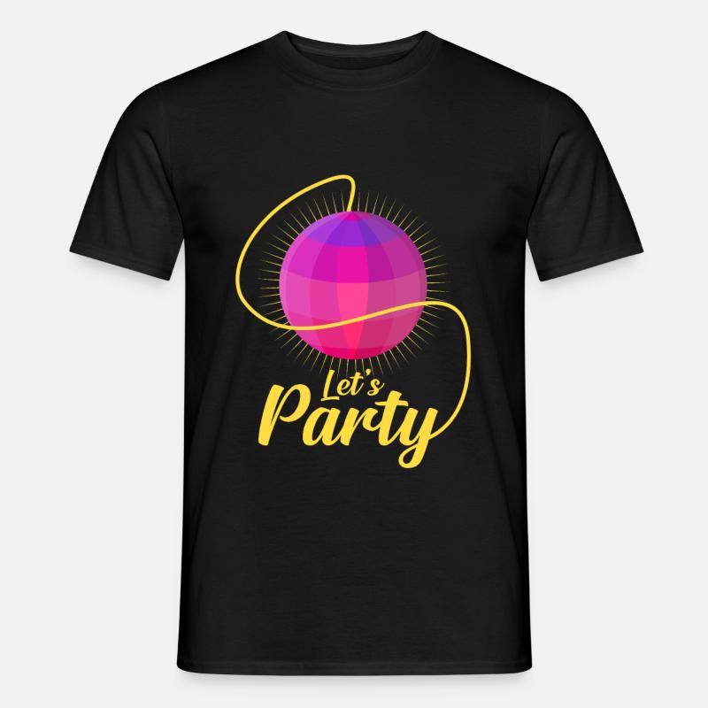 Diskokugel - Männer T-Shirt - Schwarz