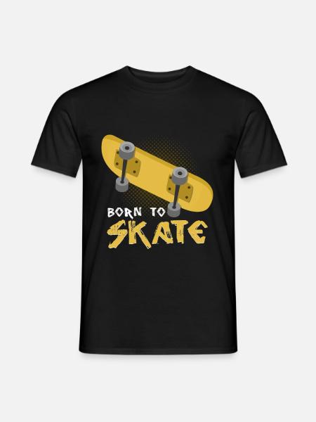 Rollbrett - Männer T-Shirt - Schwarz
