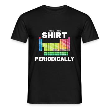 periodic system - Men's T-Shirt - black - Front - AI Model Male 178 light (178cm)