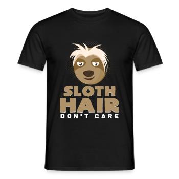 cheveux - T-shirt homme - noir - Devant - AI Model Male 178 light (178cm)