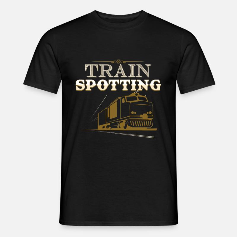 Zug ansehen - Männer T-Shirt - Schwarz