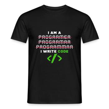 Programmierer - Männer T-Shirt - Schwarz - Vorne - AI Model Male 178 light (178cm)