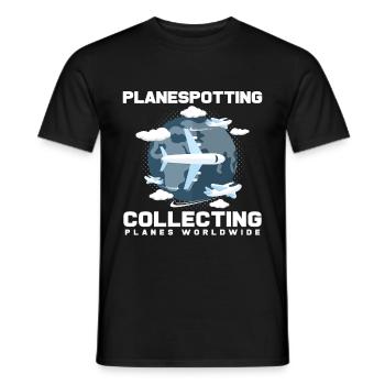 Flugzeuge - Männer T-Shirt - Schwarz - Vorne - AI Model Male 178 light (178cm)