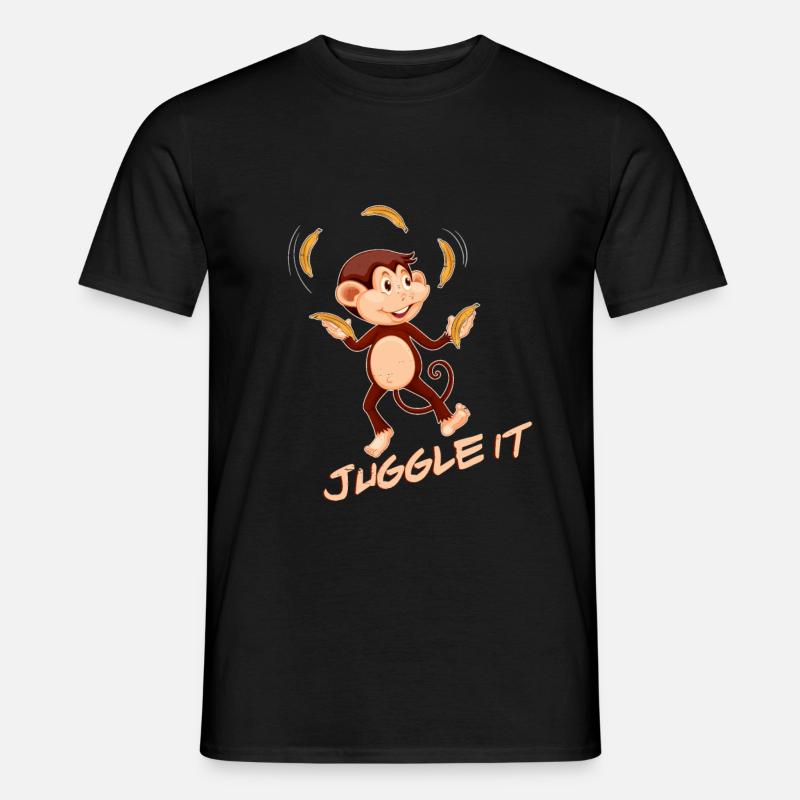 Affe - Männer T-Shirt - Schwarz