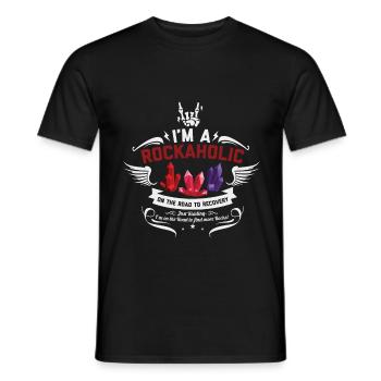 Mineral collector - Men's T-Shirt - black - Front - AI Model Male 178 light (178cm)