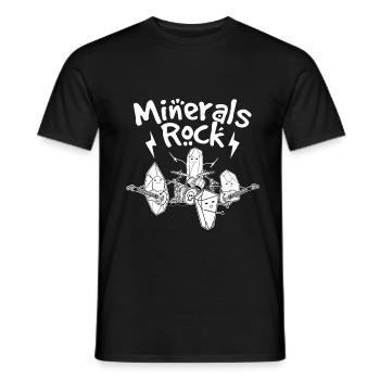 Mineral Rockmusik - Männer T-Shirt - Schwarz - Vorne - AI Model Male 178 light (178cm)