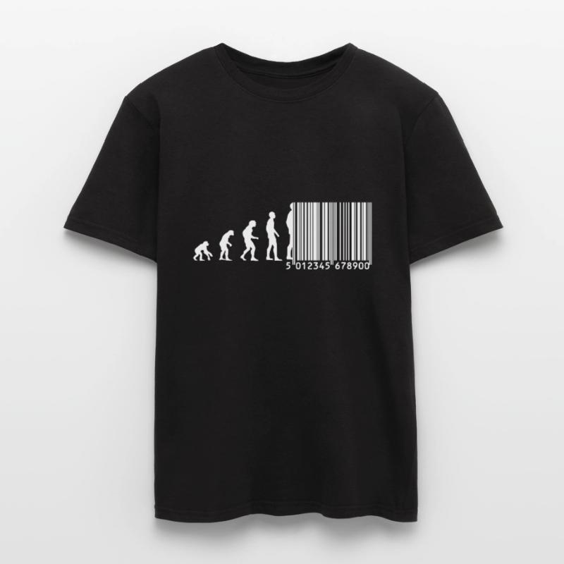Evolution barcode Männer T-Shirt