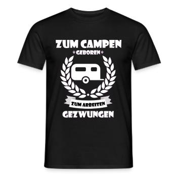 campeur - T-shirt homme - noir - Devant - AI Model Male 178 light (178cm)