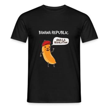 banana republic - Men's T-Shirt - black - Front - AI Model Male 178 light (178cm)