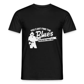 Le blues trouvera votre idée de cadeau musique - T-shirt homme - noir - Devant - AI Model Male 178 light (178cm)