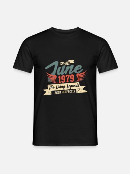 Né en juin 1979 - T-shirt homme - noir
