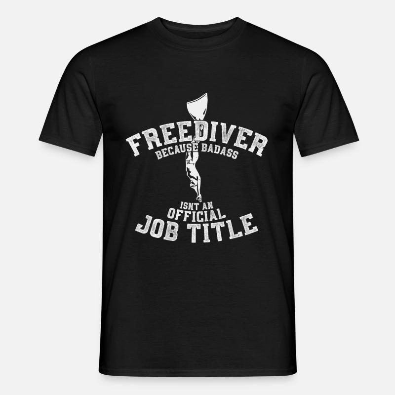 Apnoetauchen - Männer T-Shirt - Schwarz