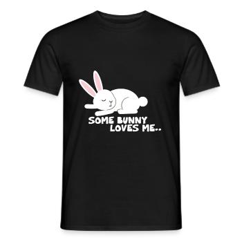 Lapins - T-shirt homme - noir - Devant - AI Model Male 178 light (178cm)