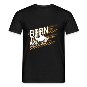 Né pour Base Jumping - T-shirt homme - noir - Devant - AI Model Male 178 light (178cm)