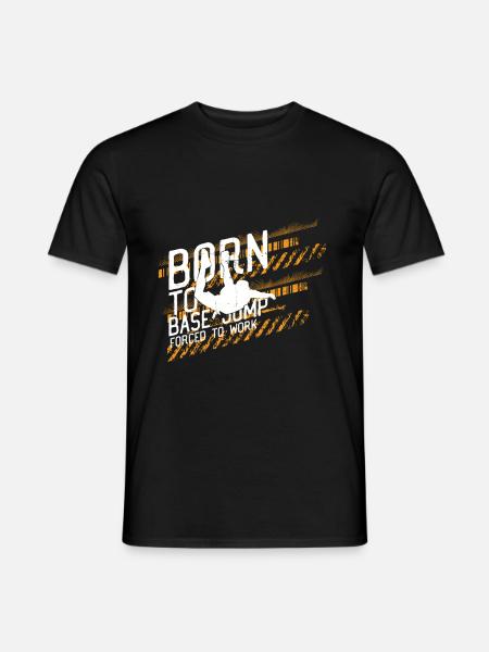 Né pour Base Jumping - T-shirt homme - noir
