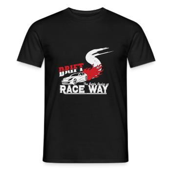 Drift - Männer T-Shirt - Schwarz - Vorne - AI Model Male 178 light (178cm)