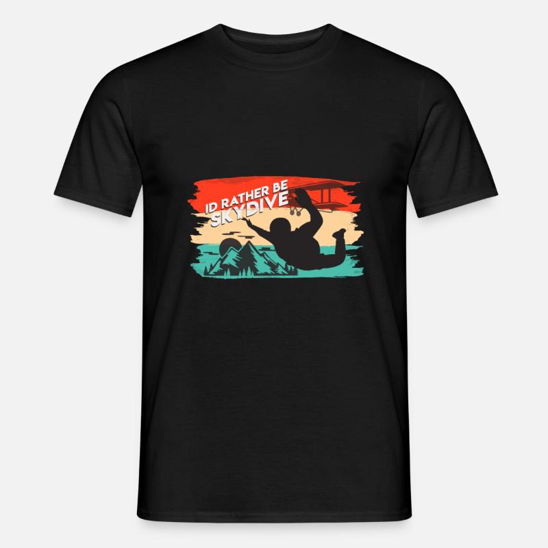 Skydive - Männer T-Shirt - Schwarz