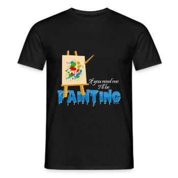 Artist - Men's T-Shirt - black - Front - AI Model Male 178 light (178cm)