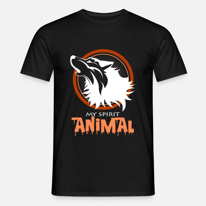 Wölfe - Männer T-Shirt - Schwarz