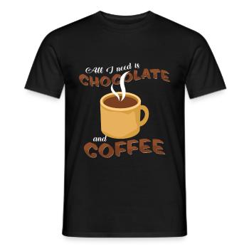 Heiße Schokolade - Männer T-Shirt - Schwarz - Vorne - AI Model Male 178 light (178cm)