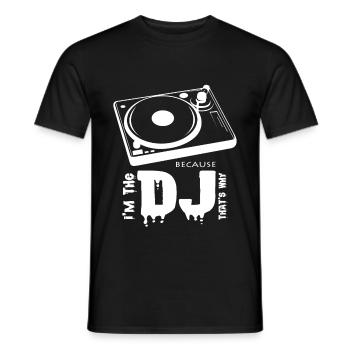 Ich bin der DJ musik techno disco house music fan - Männer T-Shirt - Schwarz - Vorne - AI Model Male 178 light (178cm)