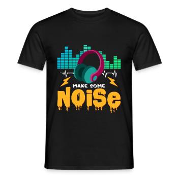 DJ - Männer T-Shirt - Schwarz - Vorne - AI Model Male 178 light (178cm)