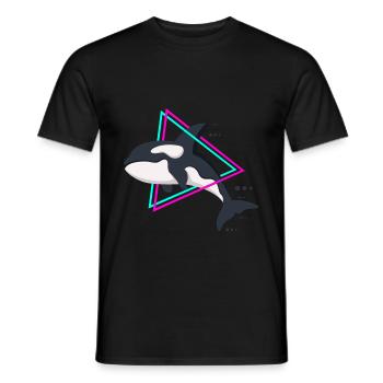 Killerwal - Männer T-Shirt - Schwarz - Vorne - AI Model Male 178 light (178cm)