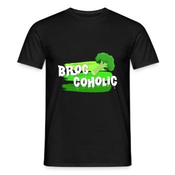 brocoli - T-shirt homme - noir - Devant - AI Model Male 178 light (178cm)