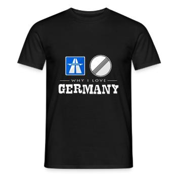 Allemagne - T-shirt homme - noir - Devant - AI Model Male 178 light (178cm)