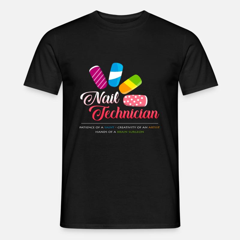 Nageltechnikerin - Männer T-Shirt - Schwarz