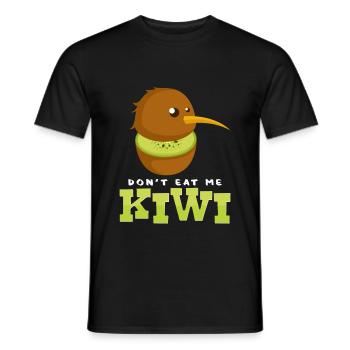 kiwi - T-shirt homme - noir - Devant - AI Model Male 178 light (178cm)