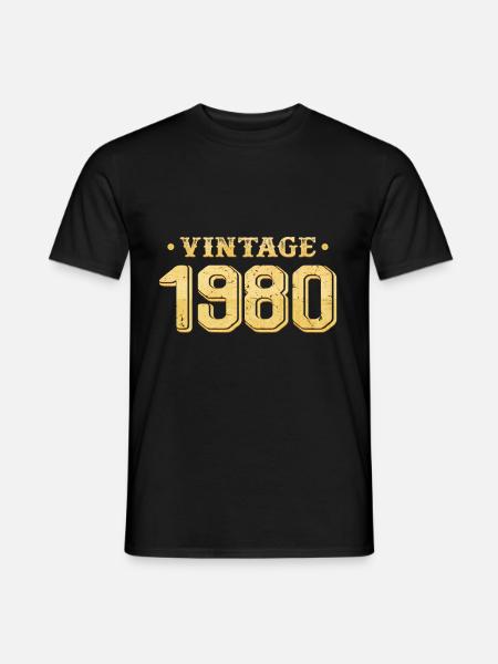 Millésime 1980 - T-shirt homme - noir