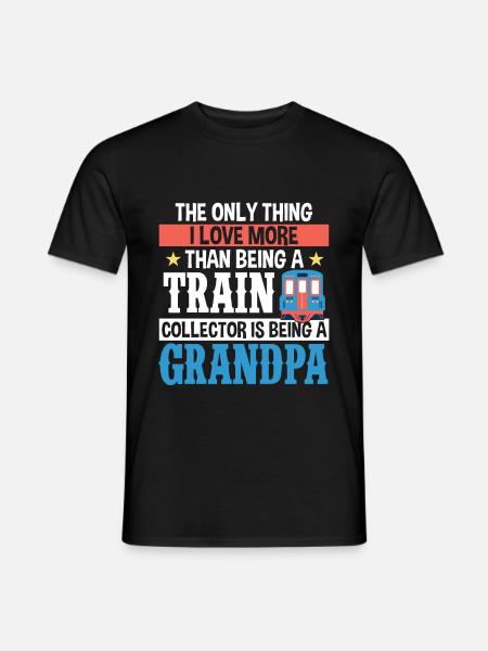 train - Men's T-Shirt - black