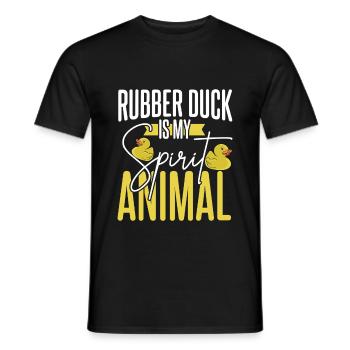 Badeente - Männer T-Shirt - Schwarz - Vorne - AI Model Male 178 light (178cm)