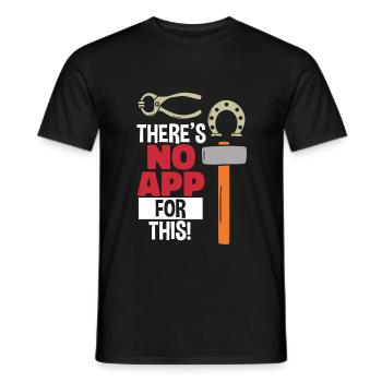 Schmieden Schmiede Schmied Handwerk Beruf Metall - Männer T-Shirt - Schwarz - Vorne - AI Model Male 178 light (178cm)