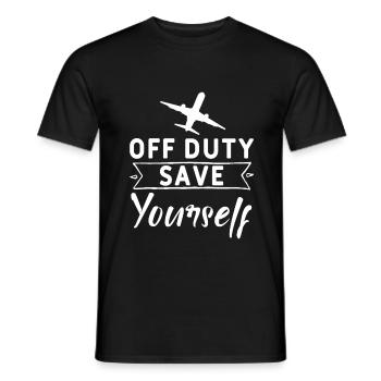 Pilot - Men's T-Shirt - black - Front - AI Model Male 178 light (178cm)