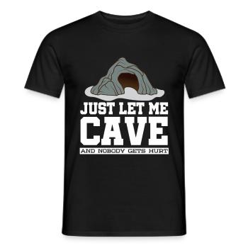 spéléologie - T-shirt homme - noir - Devant - AI Model Male 178 light (178cm)