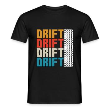 drift - Men's T-Shirt - black - Front - AI Model Male 178 light (178cm)