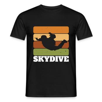 Skydive - Männer T-Shirt - Schwarz - Vorne - AI Model Male 178 light (178cm)