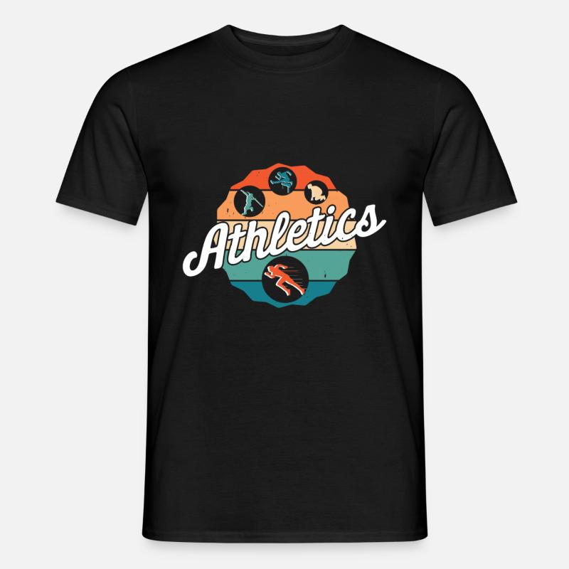 Leichtathletik - Männer T-Shirt - Schwarz