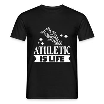 Sportifs - T-shirt homme - noir - Devant - AI Model Male 178 light (178cm)