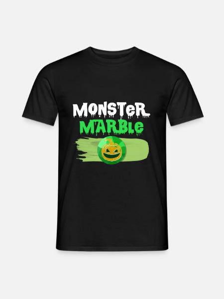 Marble monster - Men's T-Shirt - black