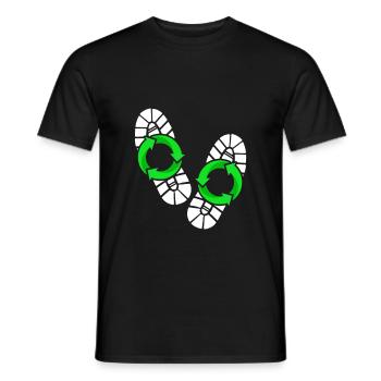 Ökologischer Fußabdruck - Männer T-Shirt - Schwarz - Vorne - AI Model Male 178 light (178cm)