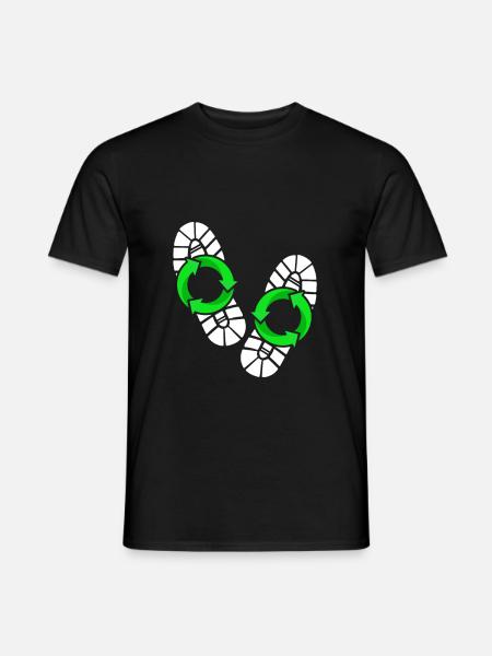 Ecological Footprint - Men's T-Shirt - black