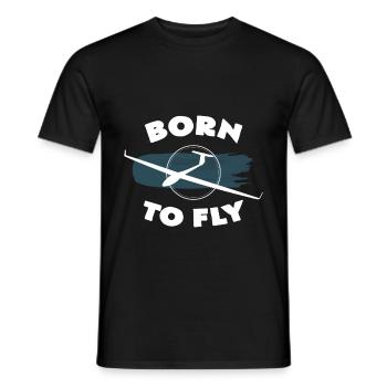 Né pour voler - T-shirt homme - noir - Devant - AI Model Male 178 light (178cm)