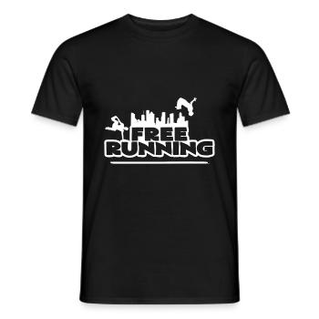 Freerunning - Männer T-Shirt - Schwarz - Vorne - AI Model Male 178 light (178cm)