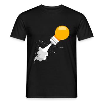 Projet de démarrage - T-shirt homme - noir - Devant - AI Model Male 178 light (178cm)