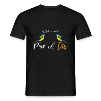 Des oiseaux - T-shirt homme - noir - Devant - AI Model Male 178 light (178cm)