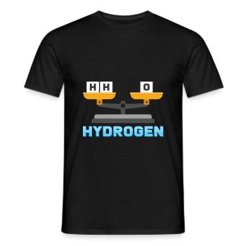 Hydrogen oxygen water - Men's T-Shirt - black - Front - AI Model Male 178 light (178cm)